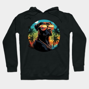 Retro Wave Staffordshire Terrier Dog Shirt Hoodie